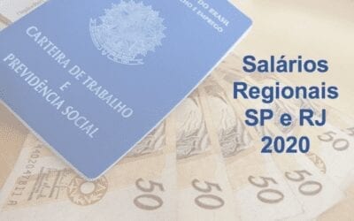 Salário Mínimo SP e RJ sem reajuste 2020