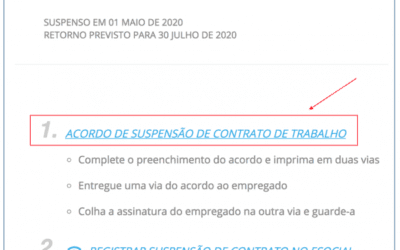 Como prorrogar Suspensão ou Redução